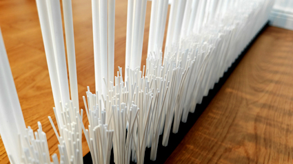 Leistenbürsten aus Kunststoff für Industrieanwendungen Maßgefertigte Leistenbürsten aus Kunststoff für industrielle Anwendungen in der Rehbock Bürstenfabrik.